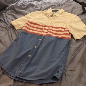 Champs, button up shirt, X-small, 100% cotton, washable, no stains.